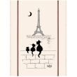 Kitchen Towel Print Tour Eiffel Dubout Ecru 60 X 80 Set of 3