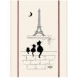 Kitchen Towel Print Tour Eiffel Dubout Ecru 60 X 80 Set of 3