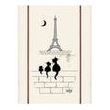 Kitchen Towel Print Tour Eiffel Dubout Ecru 60 X 80 Set of 3