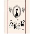 Kitchen Towel Print Portrait Dubout Ecru 60 X 80 Set of 3