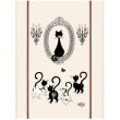Kitchen Towel Print Portrait Dubout Ecru 60 X 80 Set of 3