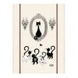 Kitchen Towel Print Portrait Dubout Ecru 60 X 80 Set of 3