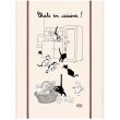 Kitchen Towel Chats En Cuisine Ecru 60 X 80 Set of 3