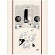 Kitchen Towel Print Dubout Petite Souris Ecru 60 X 80 Set of 3
