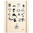 K-Towel Print Multi Portrait Dubout Ecru 60 X 80 Set of 3