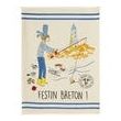 Kitchen Towel Festin Breton Ecru 50 X 70 Set of 6