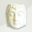 Eclectic Oil Burner White Buddha Ceramic 8.5x8.4