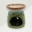 Traditional Oil Burner Green Ceramic 7x8