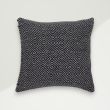 Set of 2 Modern Pillow Cover Black