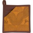 Recycled Etna 2 in 1 potholder Ambre 20 X 20 Set of 2