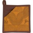 Recycled Etna 2 in 1 potholder Ambre 20 X 20 Set of 2