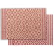 Placemat Kadra Naturel/Rouge 33 X 45 Set of 6