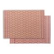 Placemat Kadra Naturel/Rouge 33 X 45 Set of 6