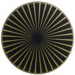 Felt Placemat Raini Noir/Or Diameter 40 Set of 6