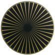 Felt Placemat Raini Noir/Or Diameter 40 Set of 6