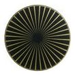 Felt Placemat Raini Noir/Or Diameter 40 Set of 6