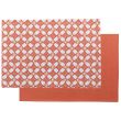 Placemat Fatou Recycled With Coating Rouge 33 X 48 Set of 6