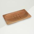 Traditional Soap Dish Blown Naseberry Wood 14.3x7.7