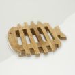 Modern Soap Dish Cream Hemu Wood 8.8x8.4
