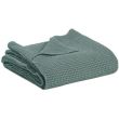 Stonewashed Maia throw Vert de gris 280 X 260