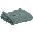 Stonewashed Maia throw Vert de gris 280 X 260