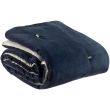 Throw W/Knotted Tassels Elise Cobalt 140 X 200