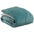 Throw W/Knotted Tassels Elise Vert De Gris 140 X 200