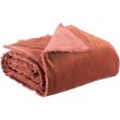 Fara plain plaid Sienne 135 X 200
