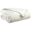 Throw Tender Pompoms Neige 130 X 170