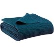 Maia recycled plaid Indigo 140 X 200