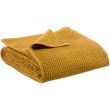 Maia recycled plaid Safran 140 X 200