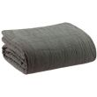 Recycled Throw Titou Carbone 140 X 200