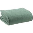 Recycled Throw Titou Vert De Gris 140 X 200