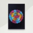 Eclectic Throw Blanket Multicolor Hamsa Hand Cotton 235x209