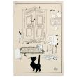 Dubout Cache-Cache tea towel 48 X 72 Set of 3