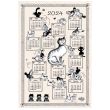 Dubout tea towel Calendrier Chatons 2024 ecru 48 X 72 Set of 3