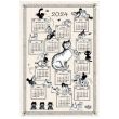 Dubout tea towel Calendrier Chatons 2024 ecru 48 X 72 Set of 3