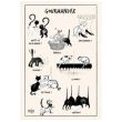 Dubout La Gourmandise tea towel ecru 48 X 72 Set of 3