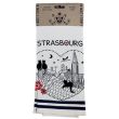 Printed Honeycomb Towel  Chats Coeur Blanc 50 X 70 Set of 4