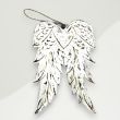Bohemian Wood Wall Accent White Angel Wings White Washed Albesia Wood 1.5x20