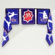 Eclectic Banner Blue Yoga Viscose 170x31