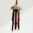 Farmhouse Bird Box Windchime Brown Seagrass