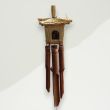 Farmhouse Bird Box Windchime Brown Seagrass