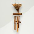 Eclectic Coconut Wind Chimes Brown Owl Coconut