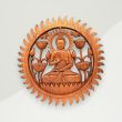 Oriental Wood Wall Accent Brown Buddha Wood 40x2