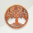 Oriental Wood Wall Accent Brown Tree Wood 40x3